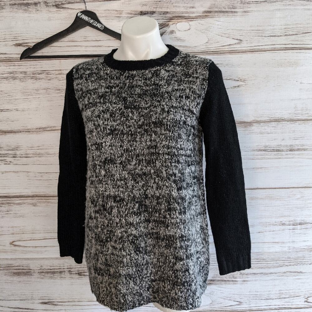 Collective Concepts Marbled black Sweater sz M